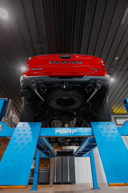 2025-UP Ram 1500 RHO 3.0L HO, Armor Pro 3-Inch Cat-Back Dual Split Rear with Carbon Fiber Tips, MBRP-2