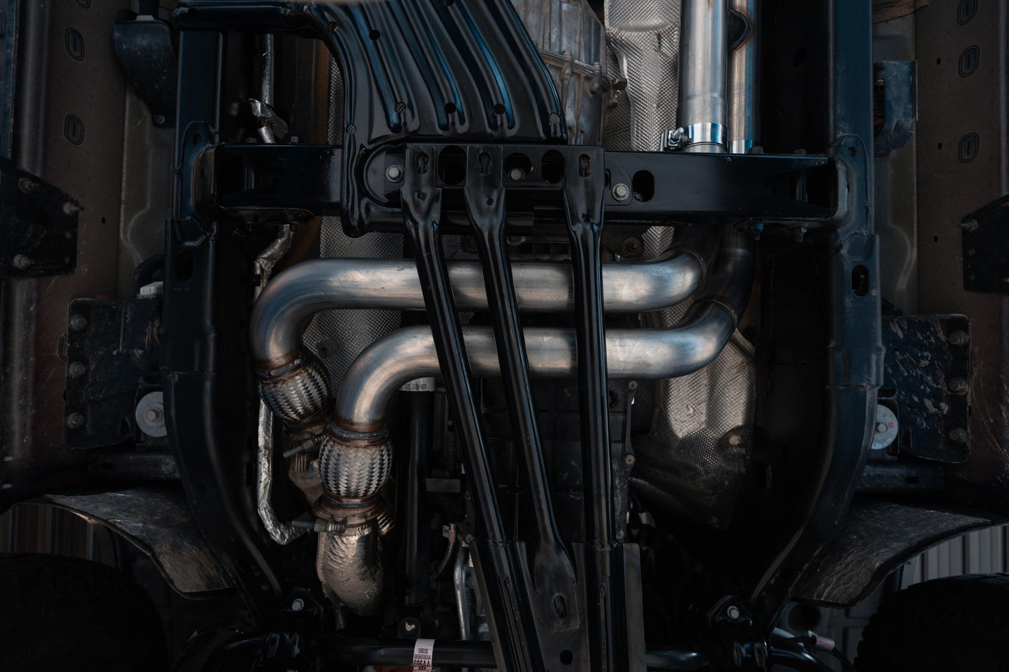 2025-UP Ram 1500 RHO 3.0L HO, Armor Pro 3-Inch Cat-Back Dual Split Rear with Carbon Fiber Tips, MBRP-4