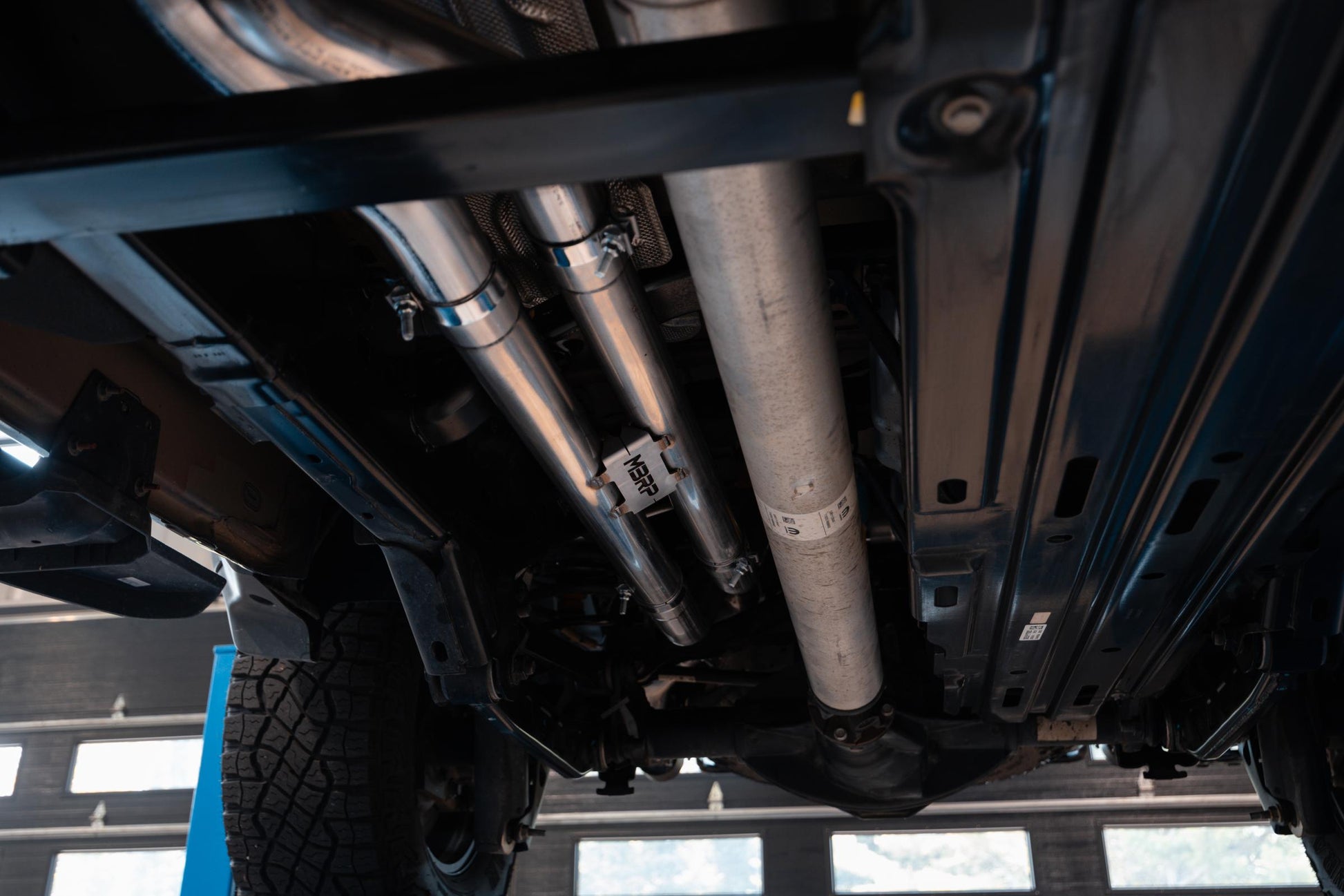 2025-UP Ram 1500 RHO 3.0L HO, Armor Pro 3-Inch Cat-Back Dual Split Rear with Carbon Fiber Tips, MBRP-6