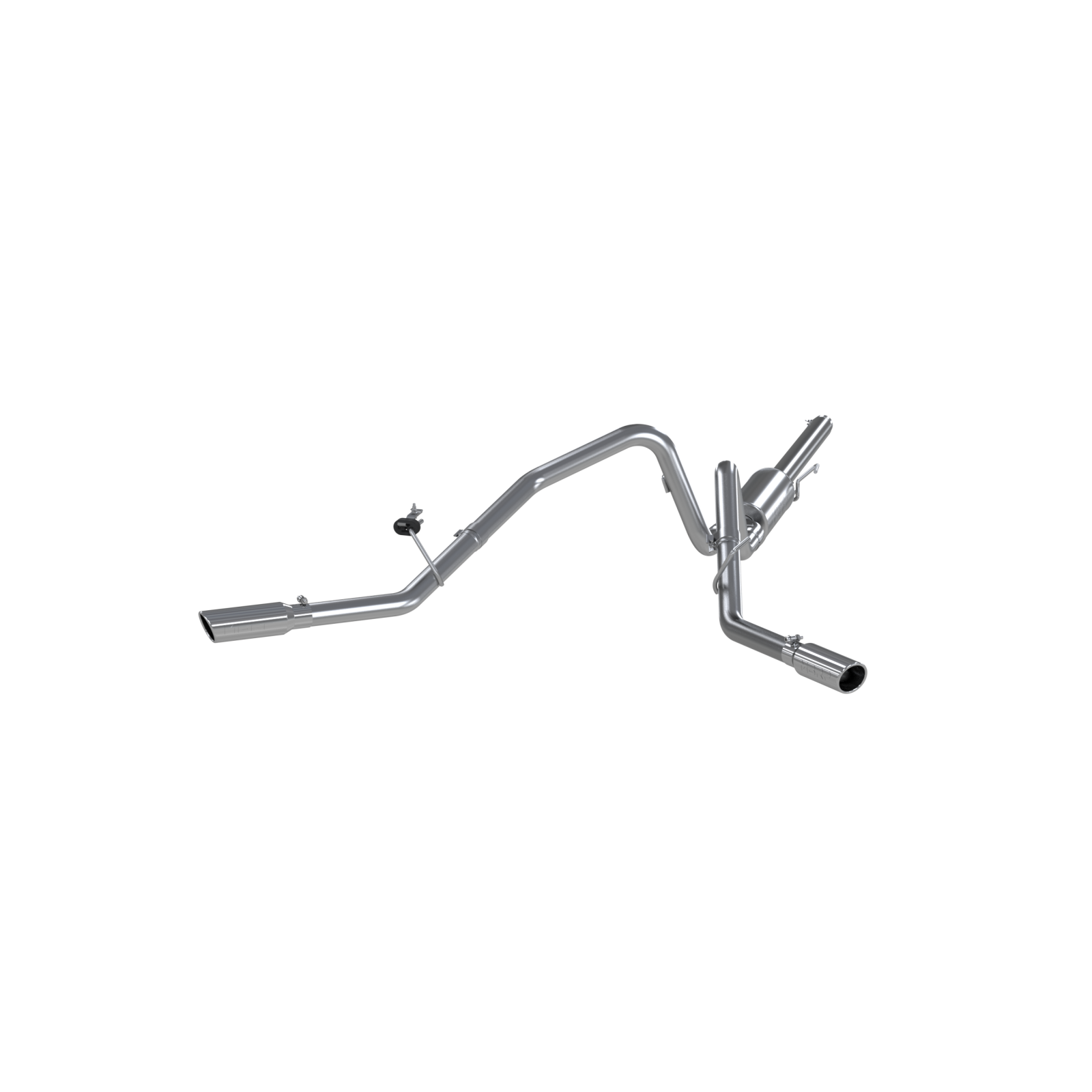 3 Inch Cat Back Exhaust System Dual Split Side Aluminized Steel For 04-08 Ford F-150 MBRP