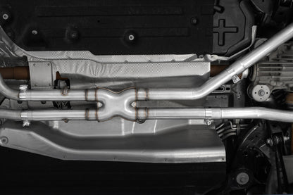 Cat-Back 2.5 inch Dual Rear Quad Tips Aluminized Steel 20-Up Explorer/Aviator MBRP-1