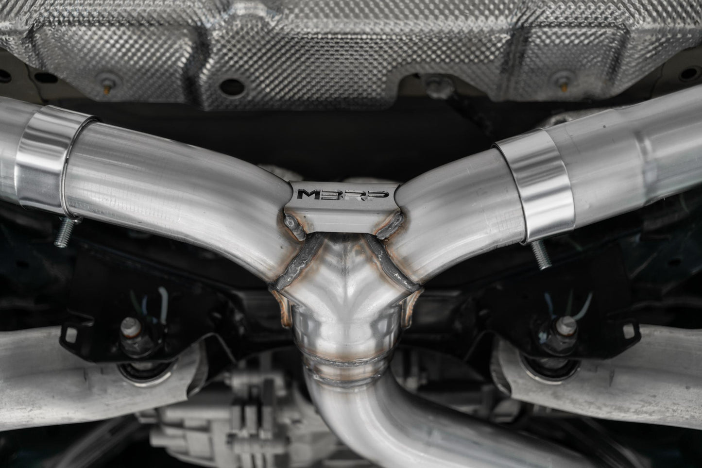 21-24 Ford Bronco Sport 2.0L EcoBoost Black Coated Aluminized Steel 2.5 Inch Resonator-Back Dual Split Rear Exit Exhaust System MBRP-2