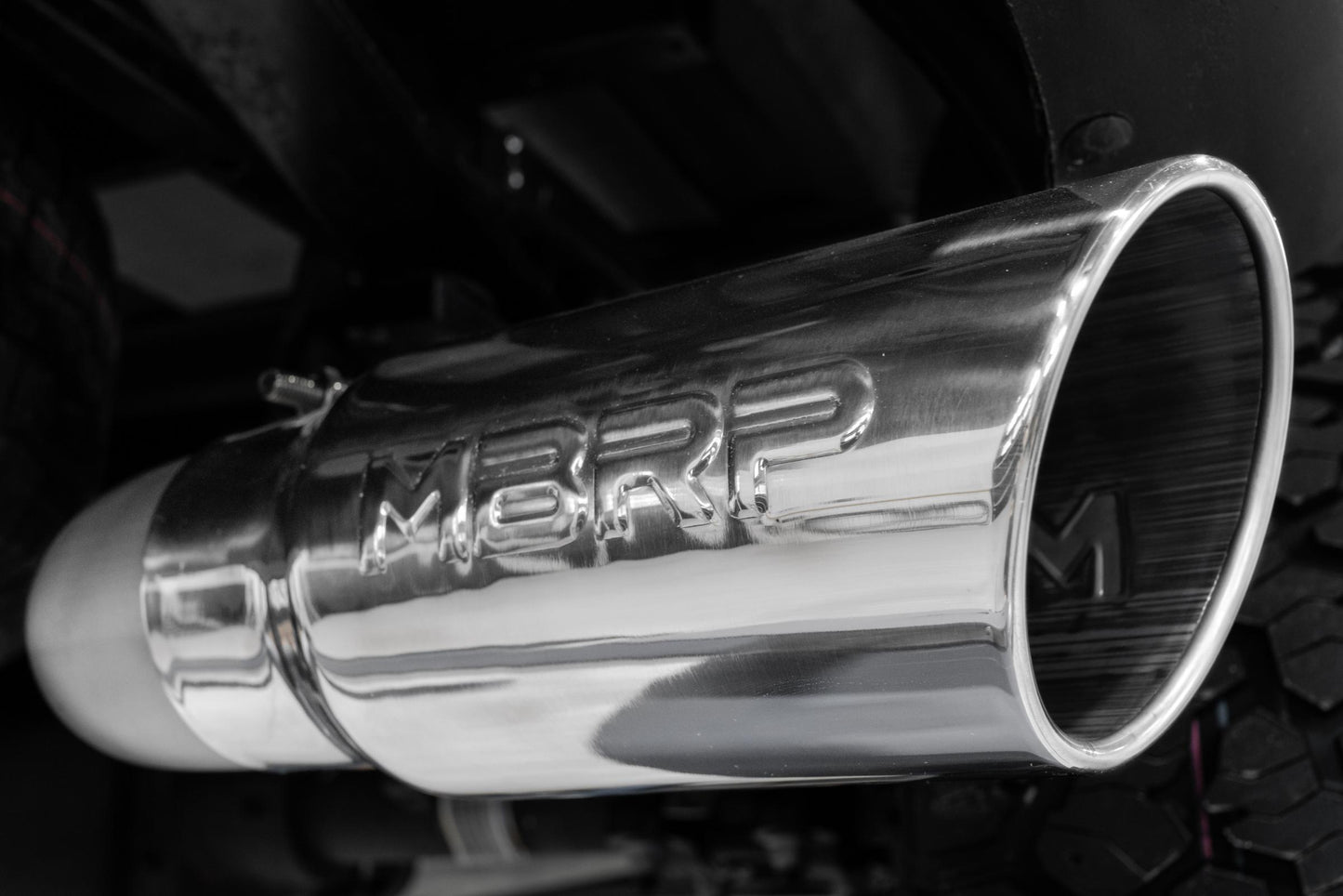 21-Up Ford F-150 4 Inch Cat Back Single Side Race version T409 Stainless Steel Exhaust System MBRP-8