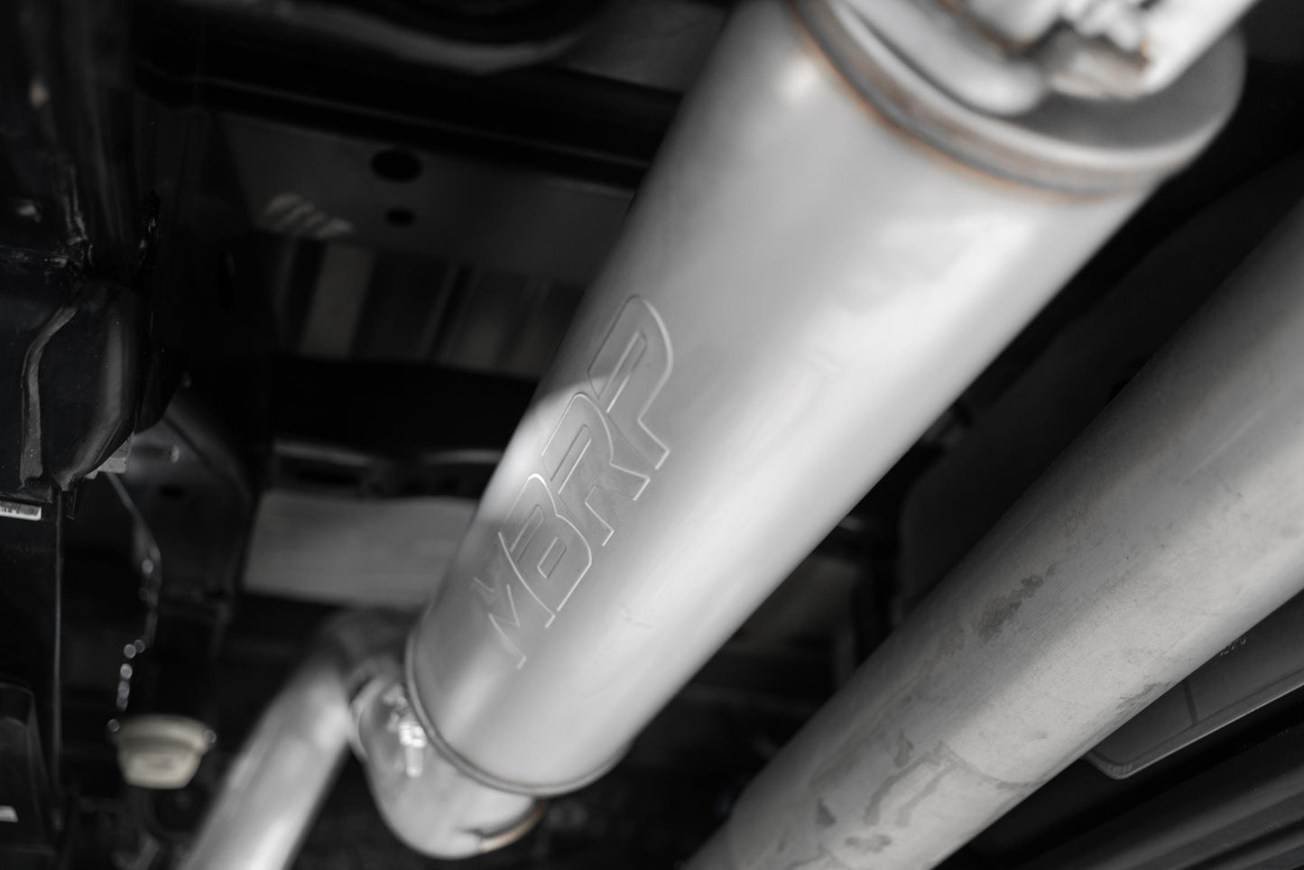 21-Up Ford F-150 4 Inch Cat Back Single Side Race Version Black Coated- Aluminized Steel Exhaust System MBRP-2