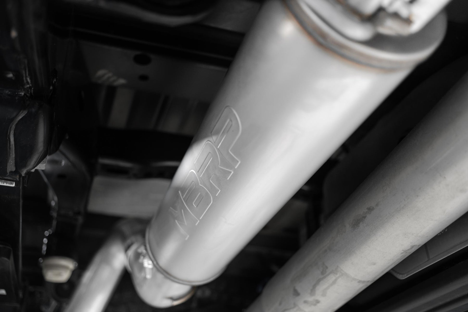 21-Up Ford F-150 4 Inch Cat Back Single Side Race Version Black Coated- Aluminized Steel Exhaust System MBRP-2