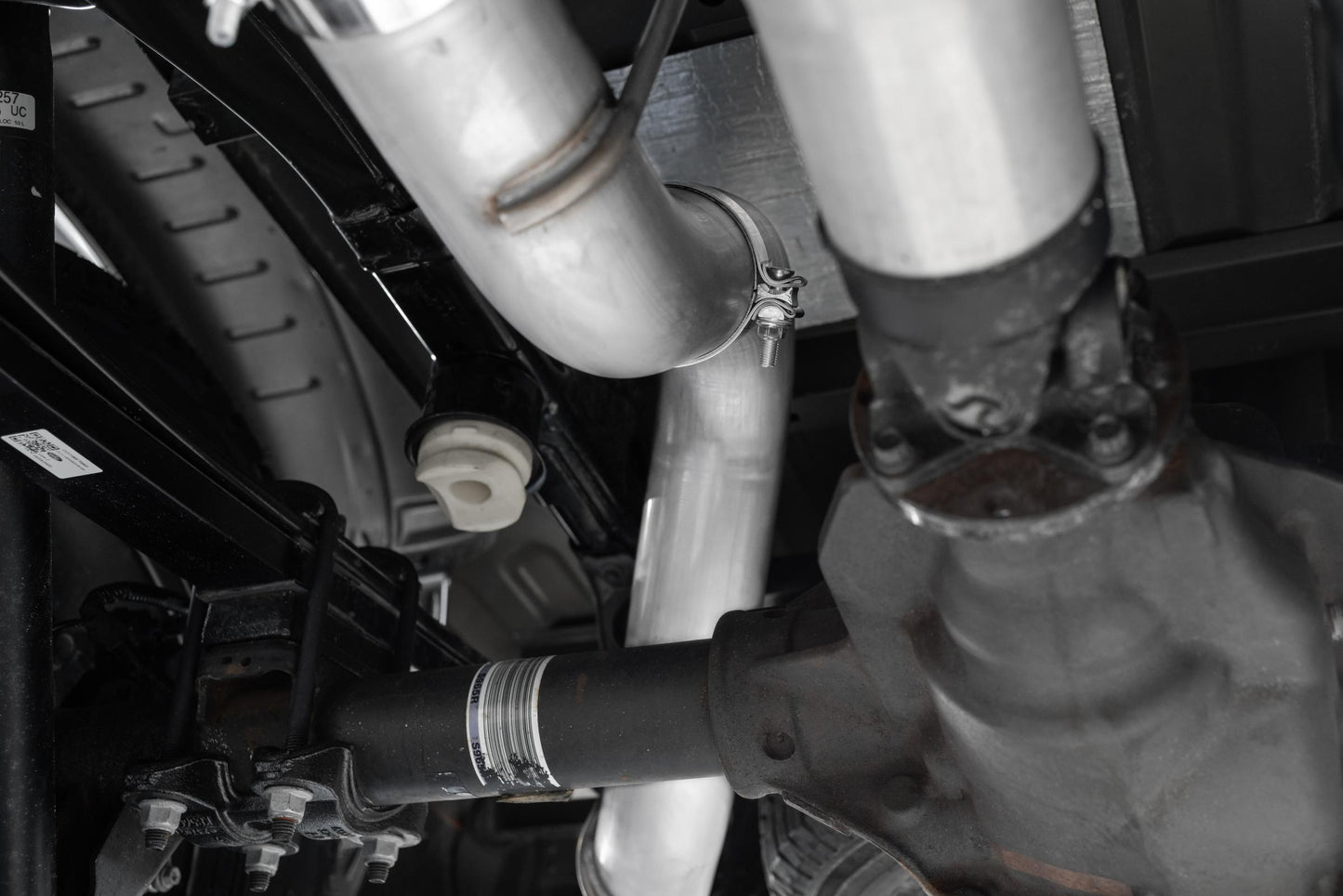 21-Up Ford F-150 4 Inch Cat Back Single Side Race Version Black Coated- Aluminized Steel Exhaust System MBRP-7