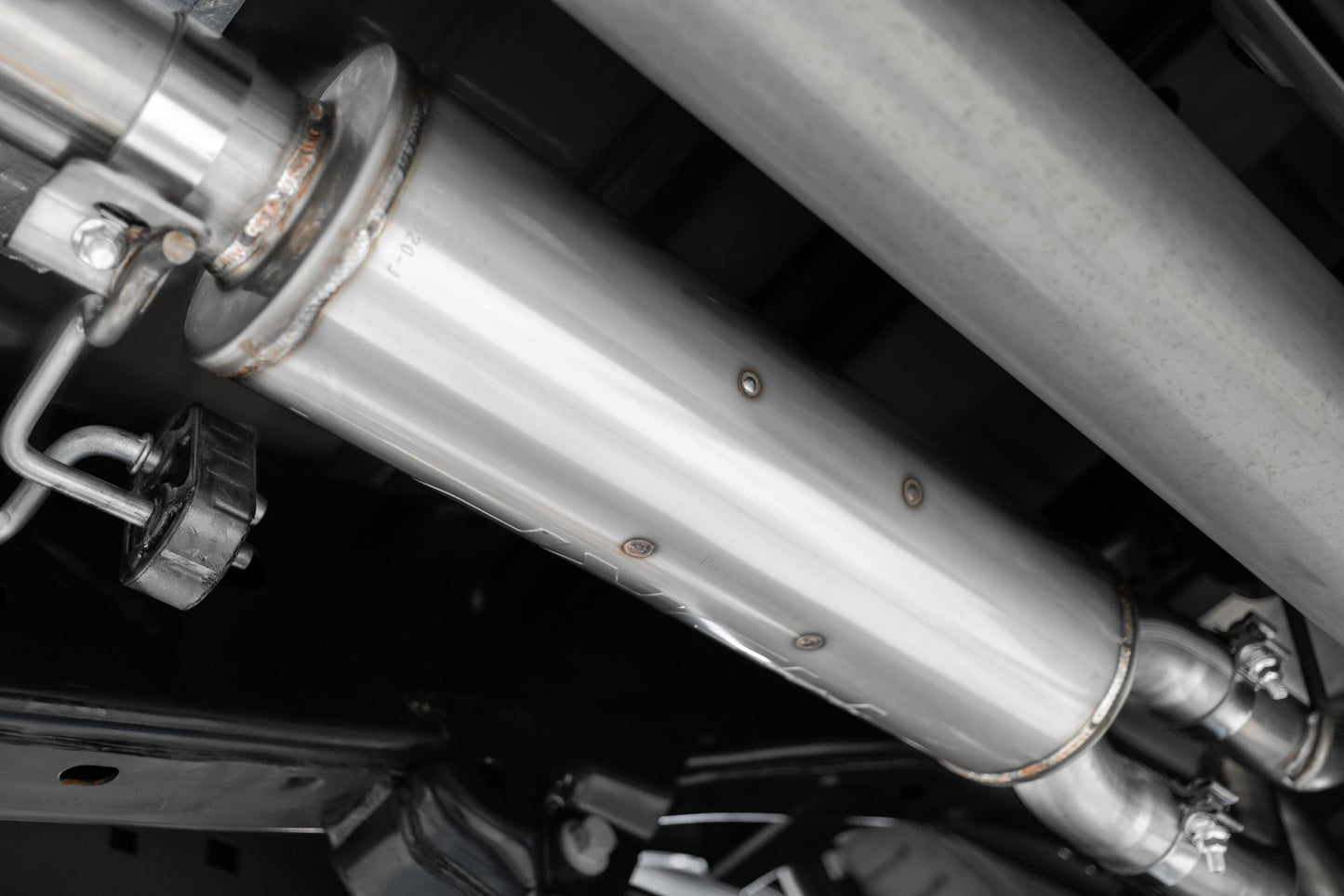 21-Up Ford F-150 T409 Stainless Steel 3 Inch Cat-Back 2.5 Inch Dual Split Side Exhaust System MBRP-2