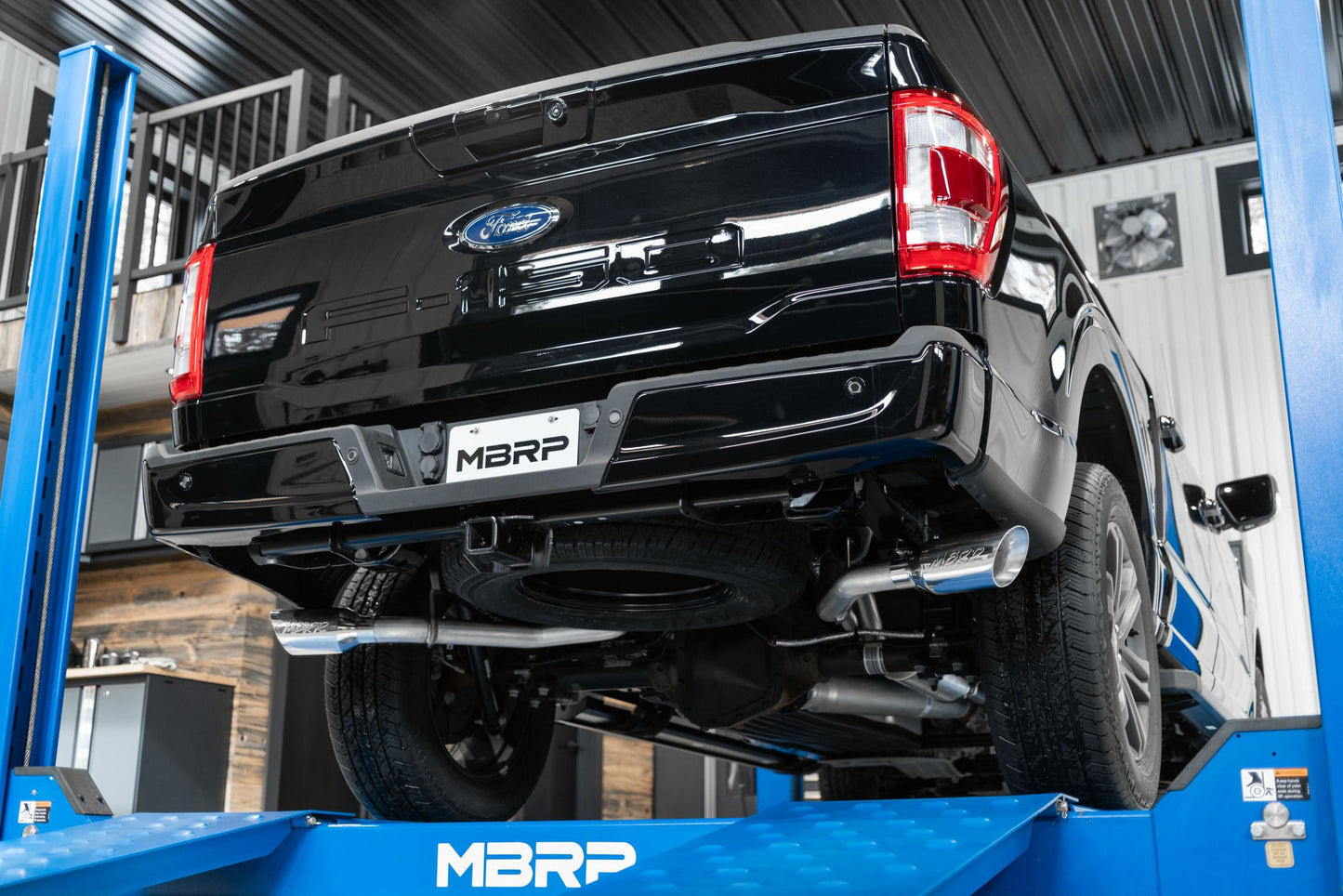 21-Up Ford F-150 T409 Stainless Steel 3 Inch Cat-Back 2.5 Inch Dual Split Side Exhaust System MBRP-9