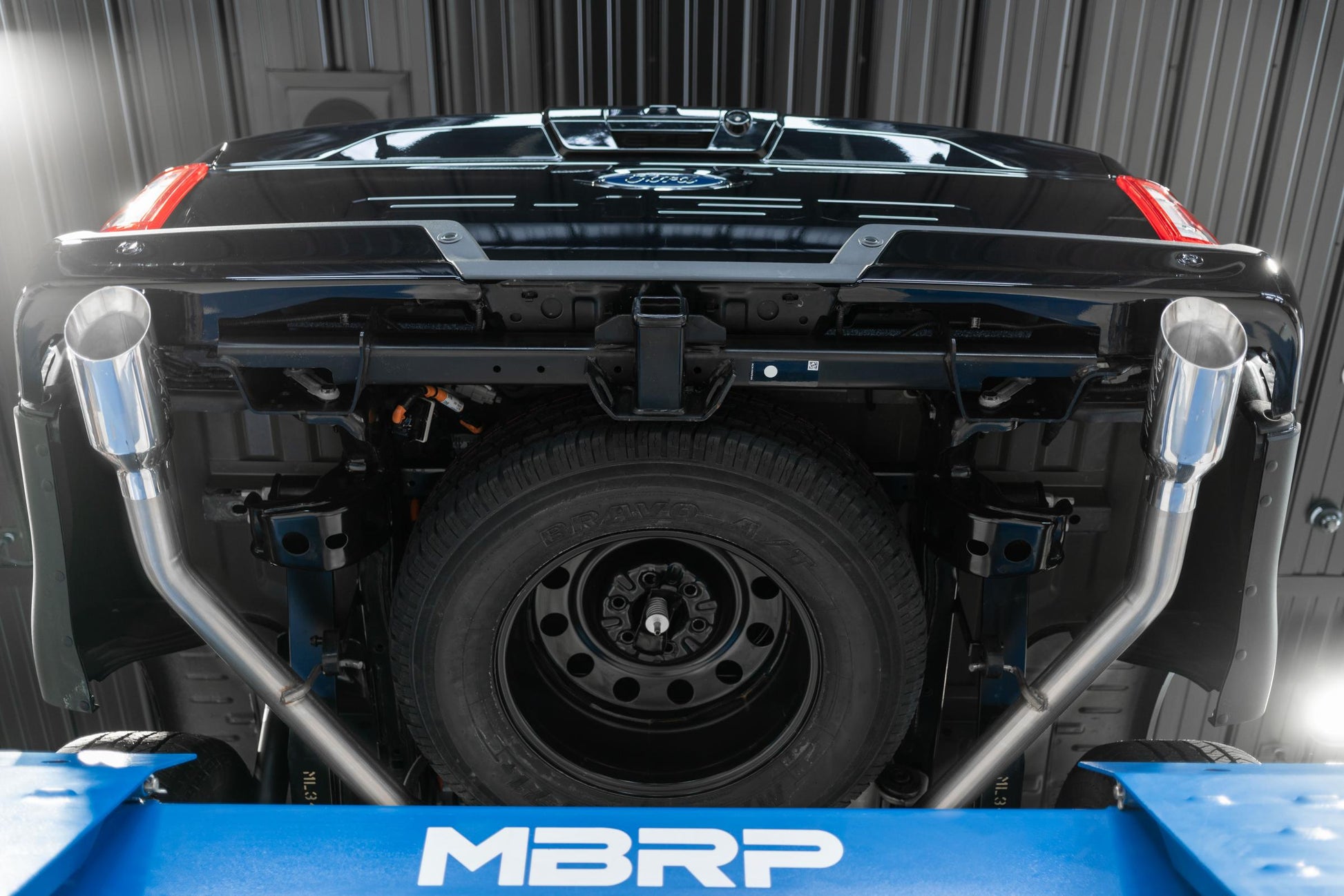 21-Up Ford F-150 Aluminized Steel 3 Inch Cat-Back 2.5 Inch Dual Split Rear Exhaust System MBRP-6