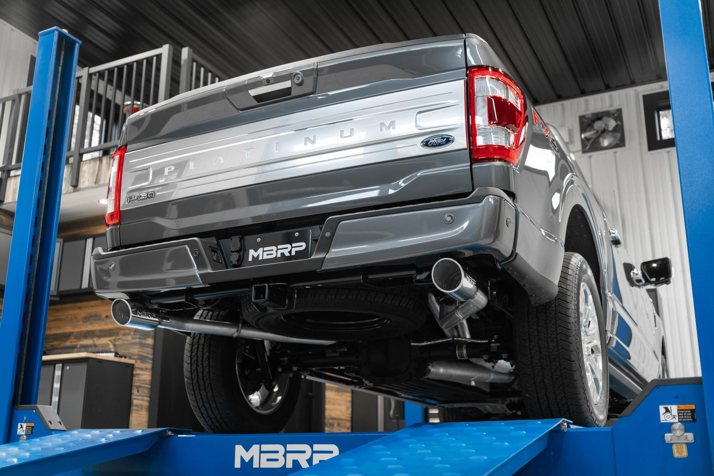 21-Up Ford F-150 Aluminized Steel 3 Inch Cat-Back 2.5 Inch Dual Split Rear Exhaust System MBRP-9
