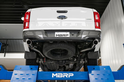 Ford 3 Inch Cat Back Exhaust System Dual Split Rear For 19-20 Ford Ranger Ecoboost 2.3L MBRP-3