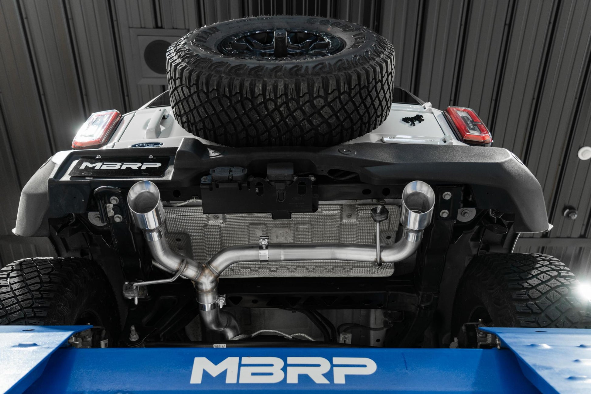 21-Up Ford Bronco 2.3L/2.7L EcoBoost 2/4-Door Aluminized Steel 3 Inch Cat-Back Dual Split Rear MBRP-3