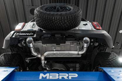 21-Up Ford Bronco 2.3L/2.7L EcoBoost 2/4-Door Black-Coated Aluminized Steel 3 Inch Cat-Back Dual Split Rear MBRP-3