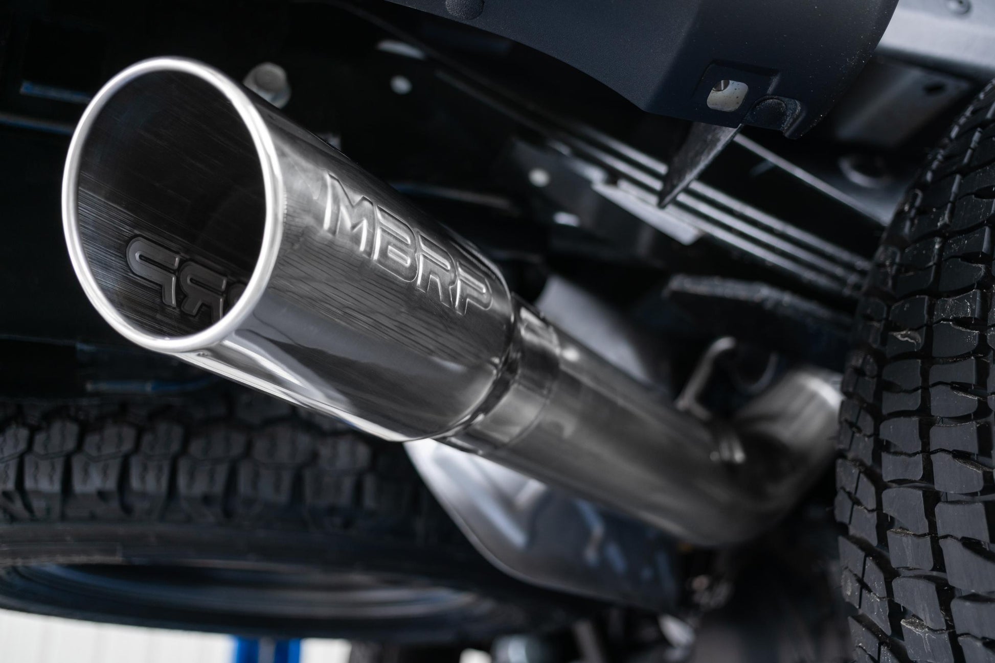 Ford 4 Inch Exhaust Resonator Back Single Side For 17-20 Ford F250/F350 MBRP-9