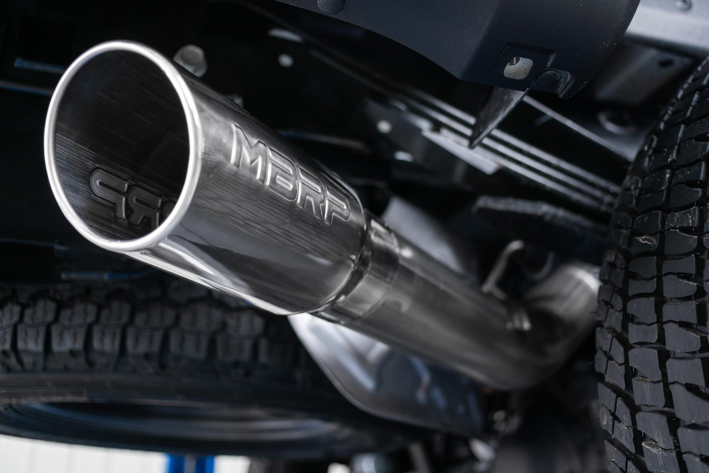 Ford 4 Inch Exhaust Resonator Back Single Side For 17-20 Ford F250/F350 MBRP-39