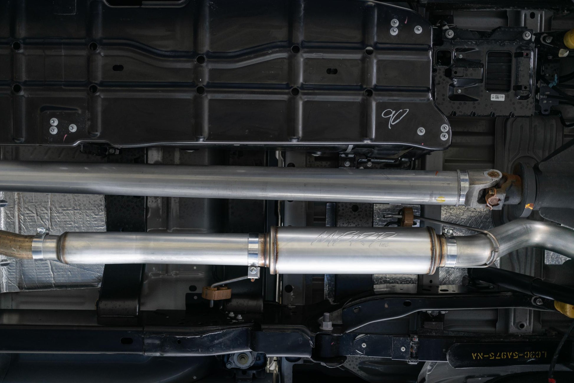 Ford 4 Inch Exhaust Resonator Back Single Side For 17-20 Ford F250/F350 MBRP-21