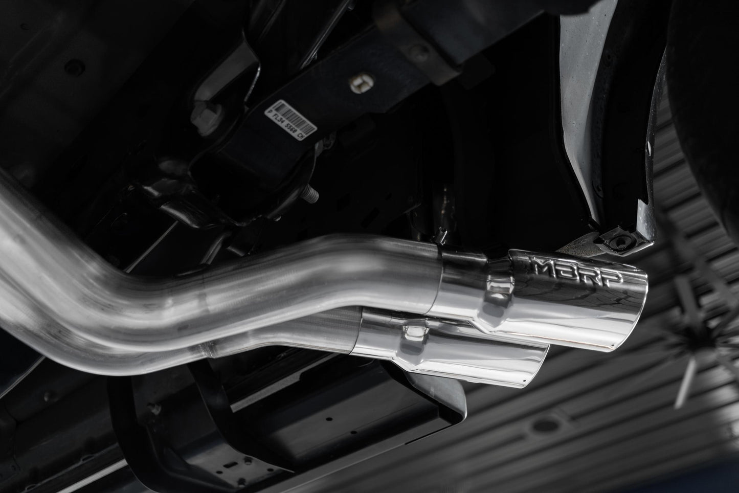3 Inch Cat Back Exhaust System Pre-Axle Dual Outlet Black Coated Street Version For 15-20 Ford F-150 MBRP-7