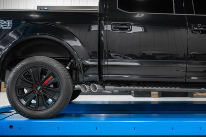 3 Inch Cat Back Exhaust System Pre-Axle Dual Outlet Black Coated Street Version For 15-20 Ford F-150 MBRP-12
