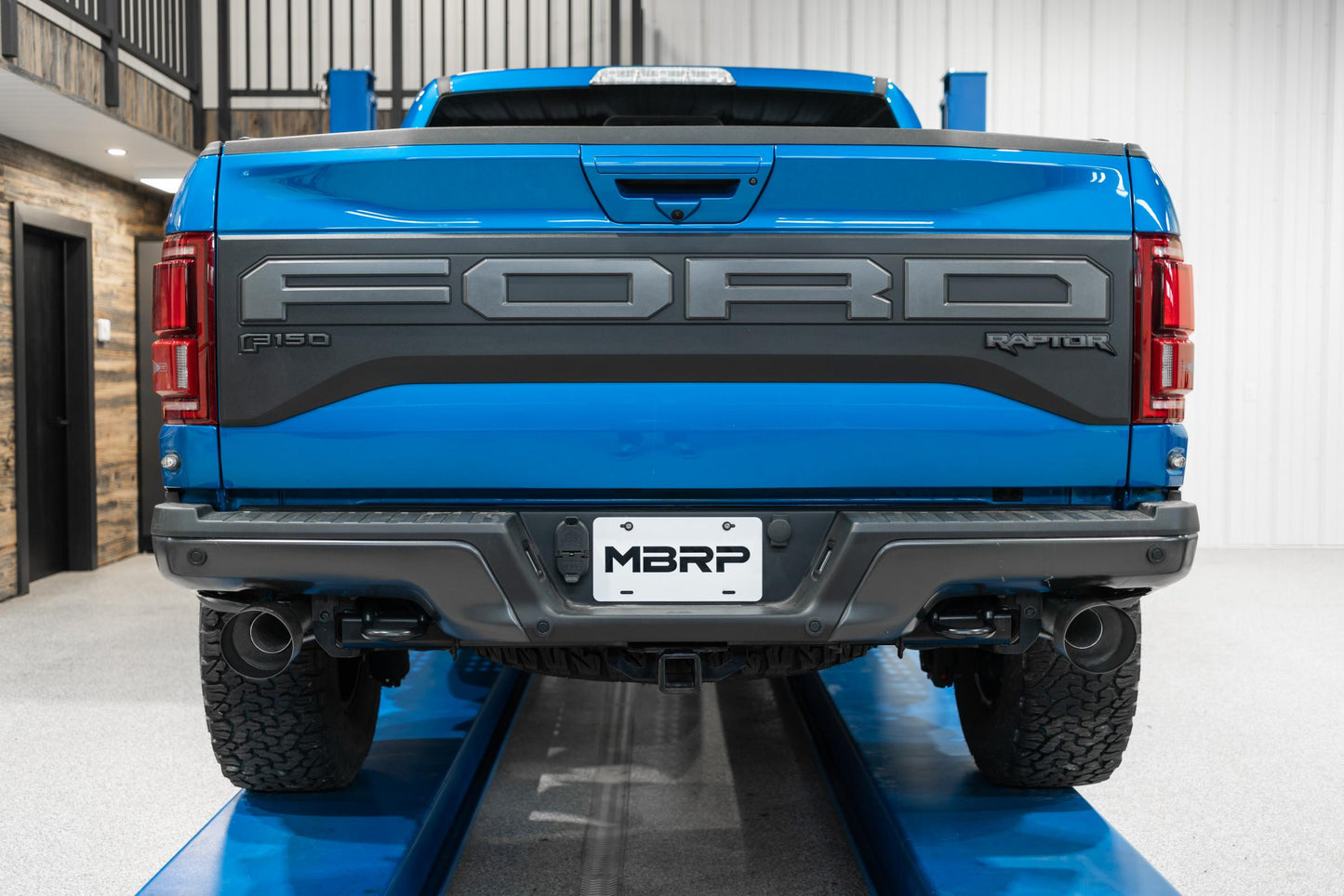 3 Inch Exhaust Resonator Back Dual Rear Exit T409 Stainless Steel For 17-20 Ford F-150 Raptor 3.5L EcoBoost MBRP-8