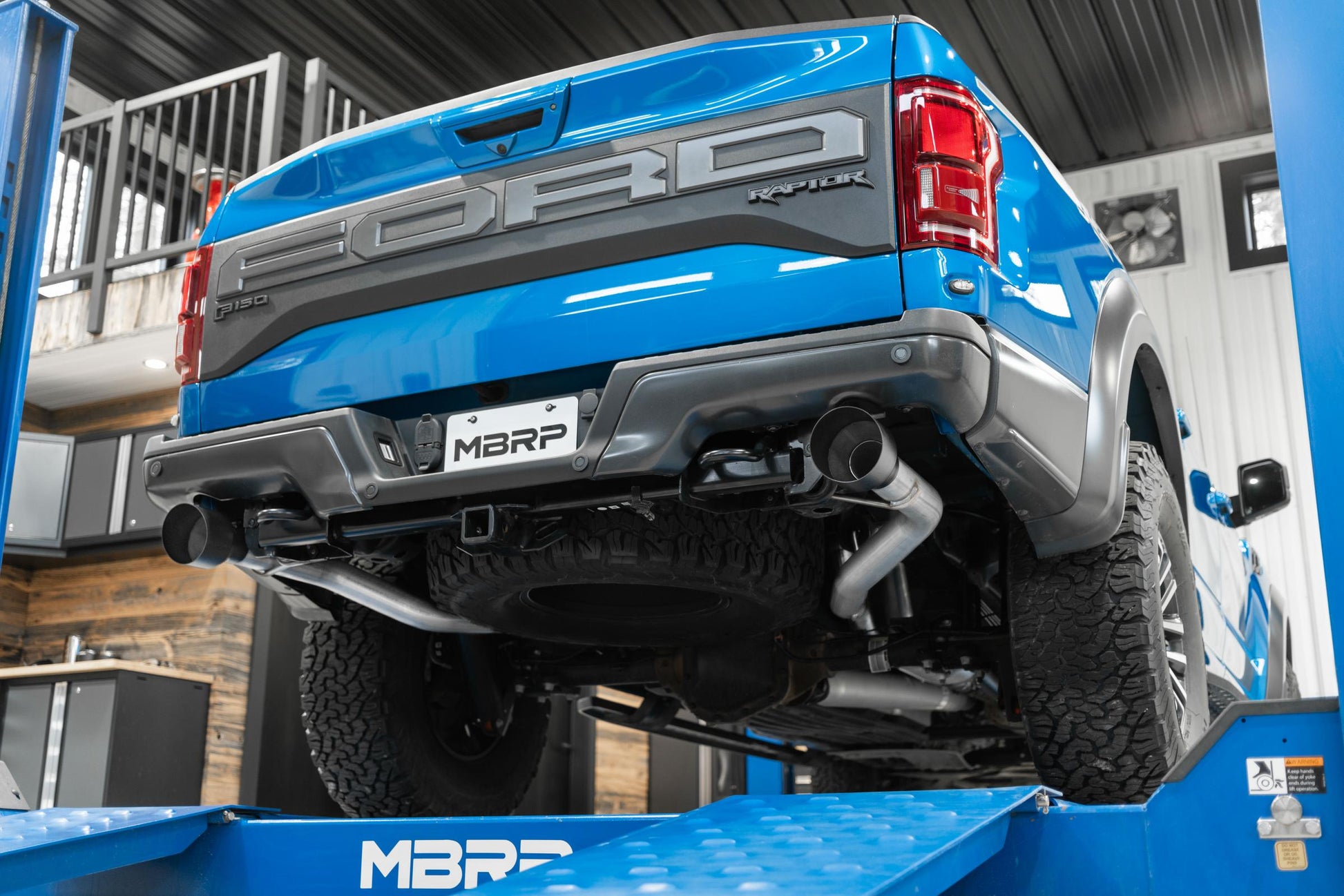 3 Inch Exhaust Resonator Back Dual Rear Exit T409 Stainless Steel For 17-20 Ford F-150 Raptor 3.5L EcoBoost MBRP-9