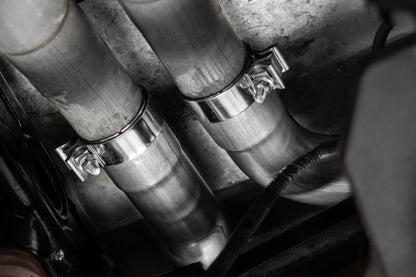 2021-Up Ford F-150 Raptor 3.5L EcoBoost HO 3 Inch Axle-Back Dual Rear Exit T304 Stainless Steel with Carbon Fiber Tips MBRP-1
