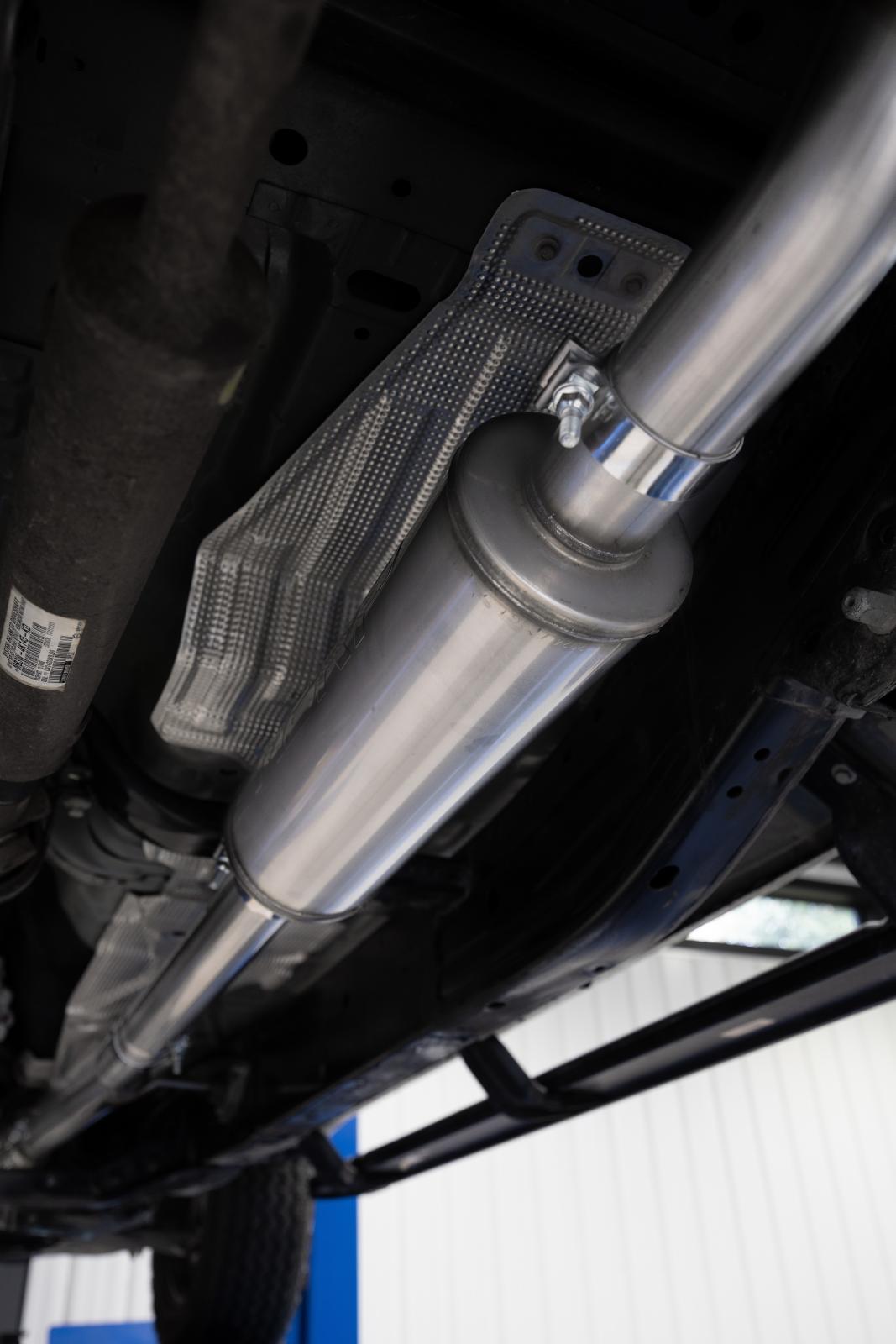 2024-Up Ford Ranger 2.3L Ecoboost Armor Pro T304SS 3-Inch Cat-Back Single Side Exit with Polished Tip MBRP-13