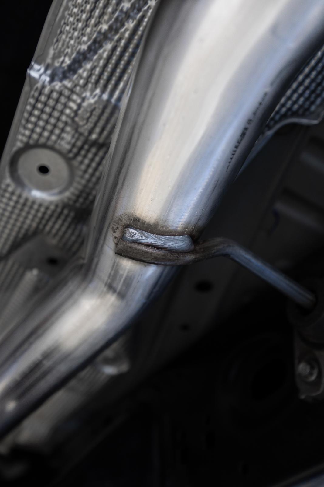 2024-Up Ford Ranger 2.3L Ecoboost Armor Lite Aluminized Steel 3-Inch Cat-Back Single Side Exit with Polished Tip MBRP-7