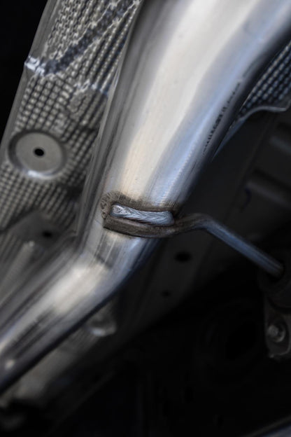 2024-Up Ford Ranger 2.3L Ecoboost Armor Lite Aluminized Steel 3-Inch Cat-Back Single Side Exit with Polished Tip MBRP-7