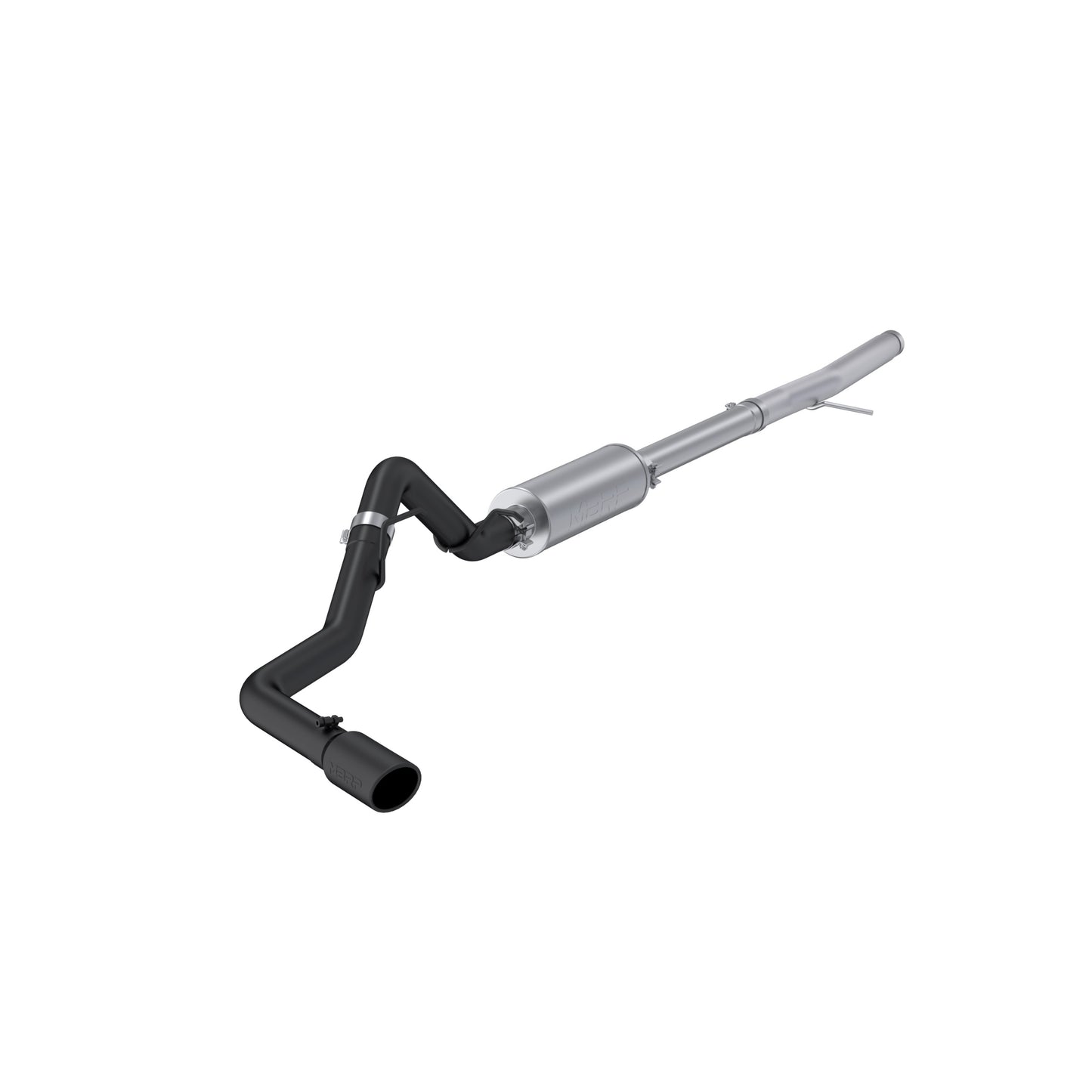 2024-Up Ford Ranger 2.3L Ecoboost Armor BLK Black-Coated Aluminized Steel 3-Inch Cat-Back Single Side Exit with Black Tip MBRP