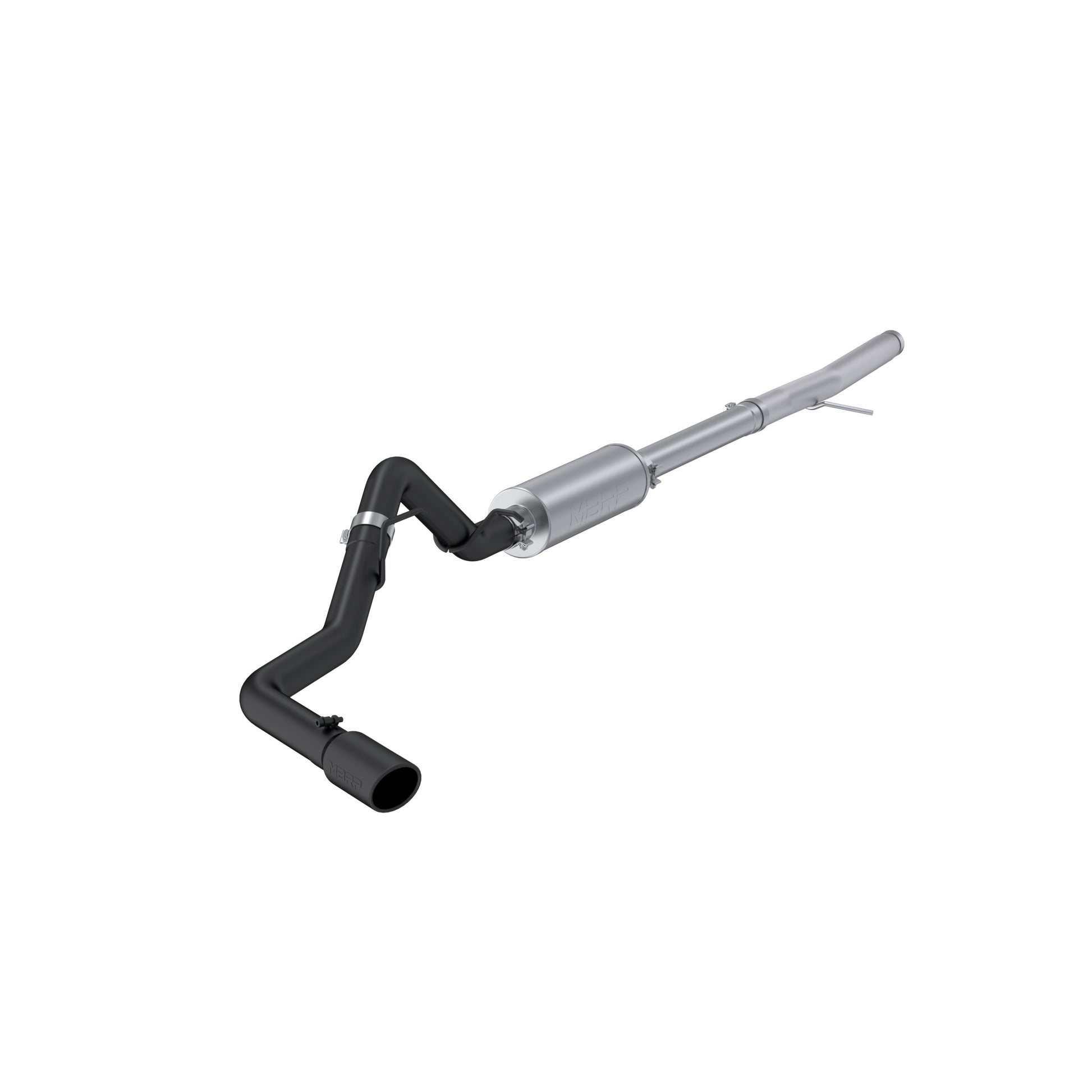 2024-Up Ford Ranger 2.3L Ecoboost Armor BLK Black-Coated Aluminized Steel 3-Inch Cat-Back Single Side Exit with Black Tip MBRP