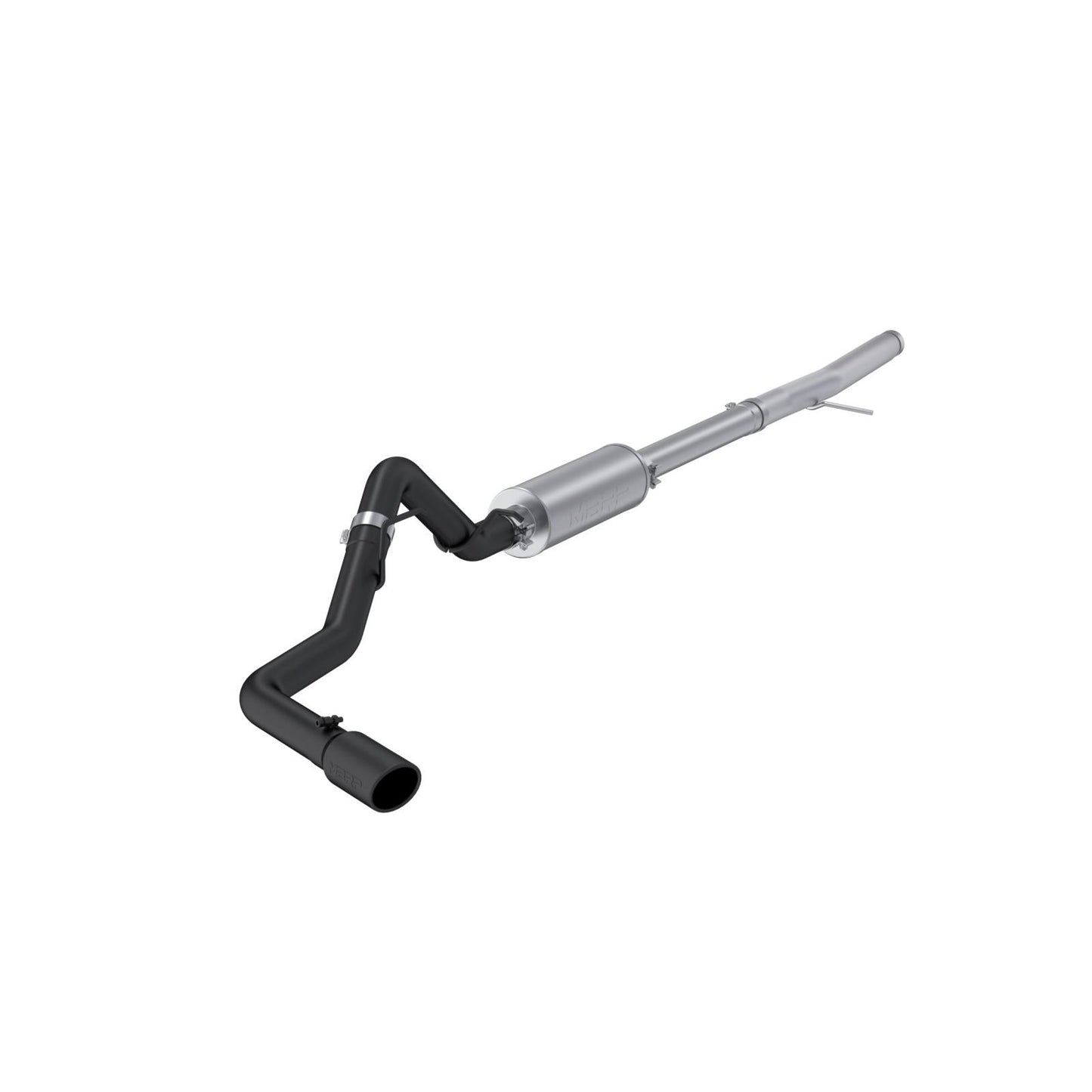 2024-Up Ford Ranger 2.3L Ecoboost Armor BLK Black-Coated Aluminized Steel 3-Inch Cat-Back Single Side Exit with Black Tip MBRP