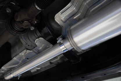 2024-Up Ford Ranger 2.3L Ecoboost Armor BLK Black-Coated Aluminized Steel 3-Inch Cat-Back Single Side Exit with Black Tip MBRP-13