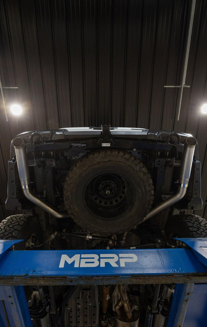 24-Present Ford Ranger Raptor 3.0L EcoBoost, Armor Pro 3-Inch Axle-Back Dual Rear Turn-Down MBRP-2