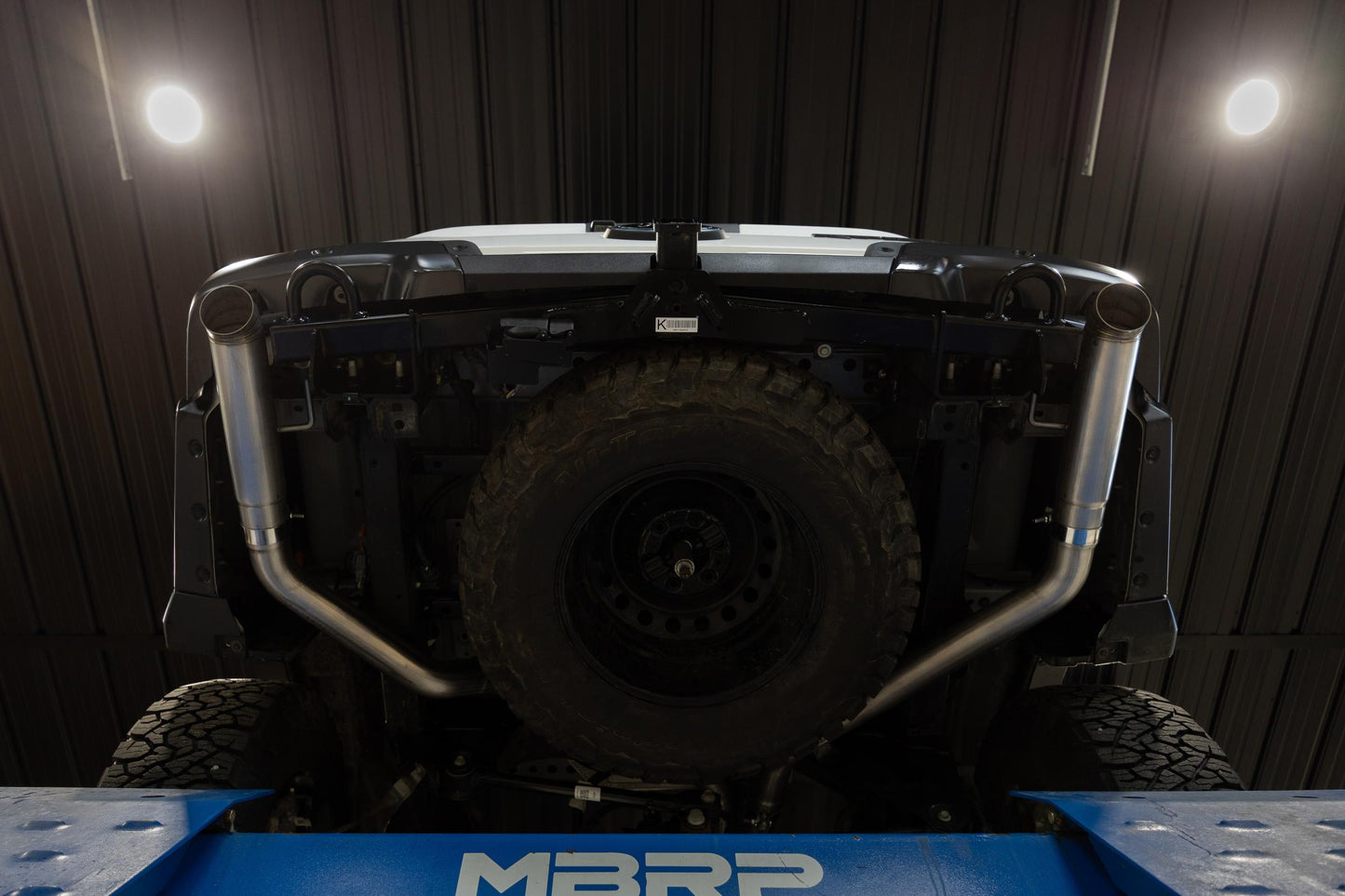 24-Present Ford Ranger Raptor 3.0L EcoBoost, Armor Pro 3-Inch Axle-Back Dual Rear Turn-Down MBRP-3