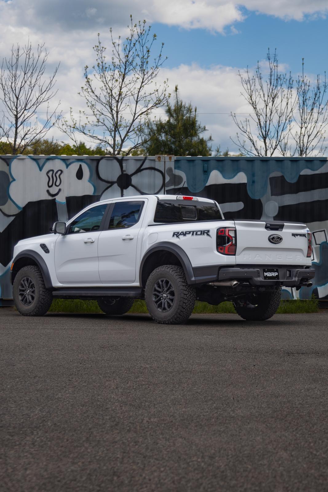 24-Present Ford Ranger Raptor 3.0L EcoBoost, Armor Pro 3-Inch Axle-Back Dual Rear Turn-Down MBRP-9