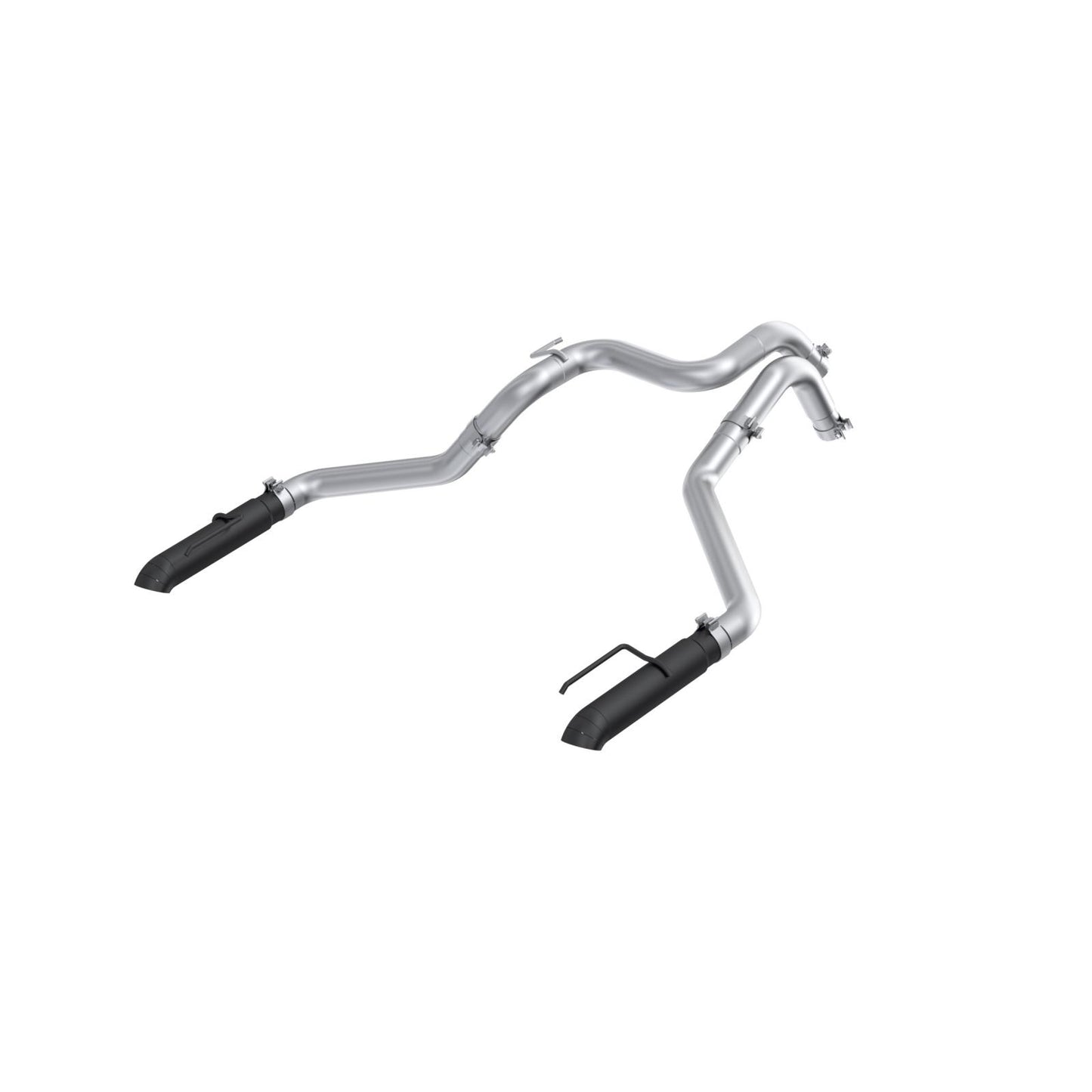 24-Present Ford Ranger Raptor 3.0L EcoBoost, Armor BLK 3-Inch Axle-Back Dual Rear Turn-Down MBRP