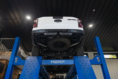 24-Present Ford Ranger Raptor 3.0L EcoBoost, Armor BLK 3-Inch Axle-Back Dual Rear Turn-Down MBRP-4