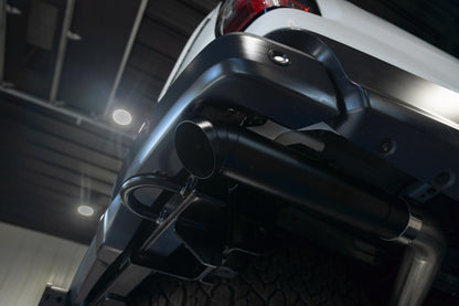 24-Present Ford Ranger Raptor 3.0L EcoBoost, Armor BLK 3-Inch Axle-Back Dual Rear Turn-Down MBRP-5