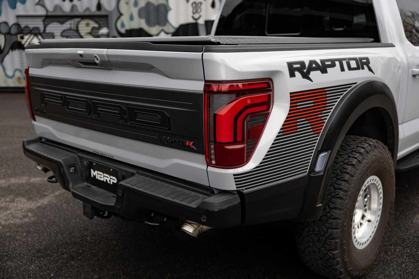 22-Present Ford F-150 Raptor 3.5L and Raptor R 5.2L Armor Pro 3-Inch Axle-Back Dual Split Rear Turn Down MBRP-13