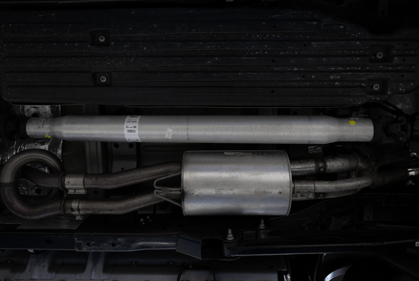 22-Present Ford F-150 Raptor 3.5L and Raptor R 5.2L Armor Pro 3-Inch Axle-Back Dual Split Rear Turn Down MBRP-8