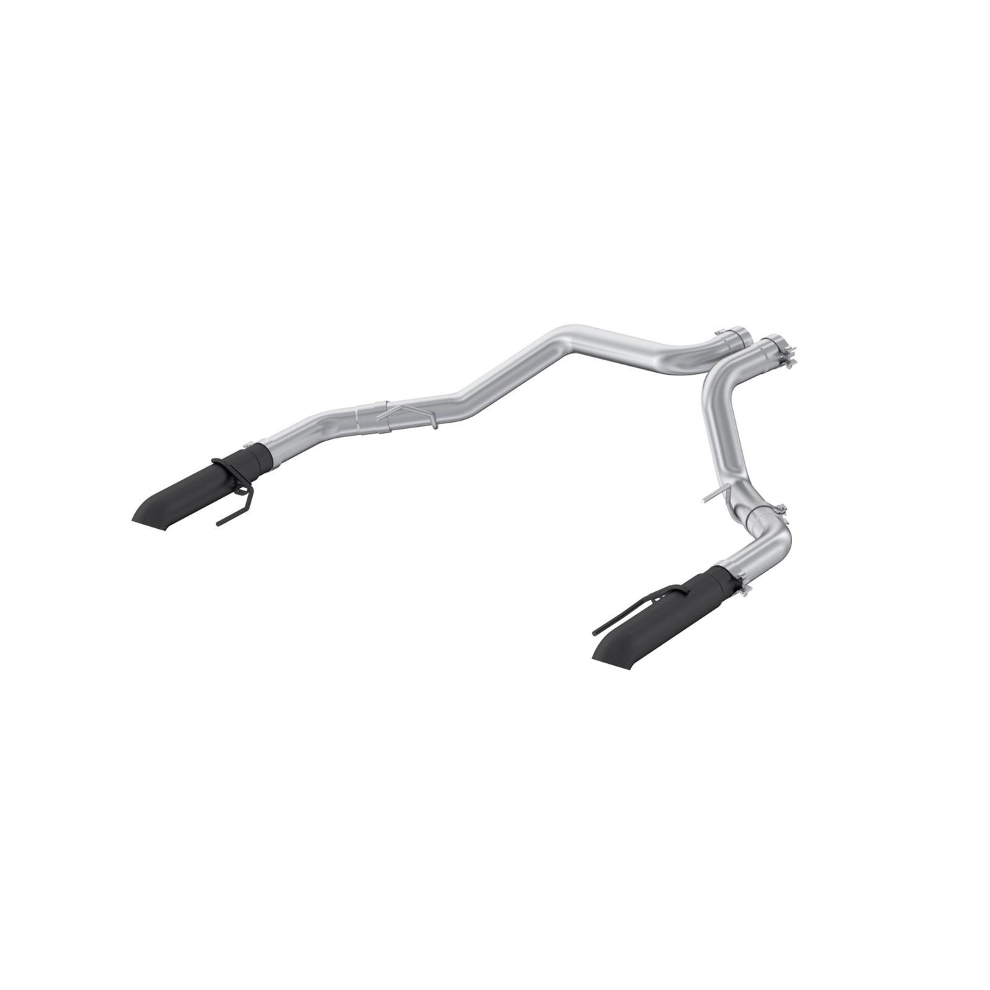 22-Present Ford F-150 Raptor 3.5L and Raptor R 5.2L Armor BLK 3-Inch Axle-Back Dual Split Rear Turn Down MBRP