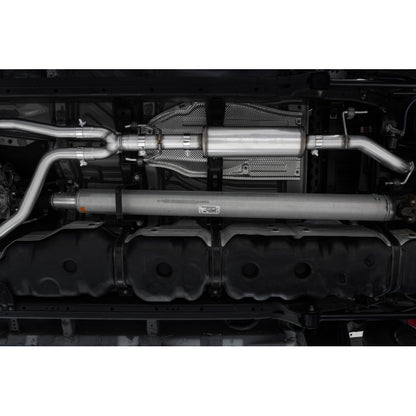 2022-Up Toyota Tundra 3.4L T304 Stainless Steel 2.5 Inch Dual Cat-Back Single Side Exit MBRP-1
