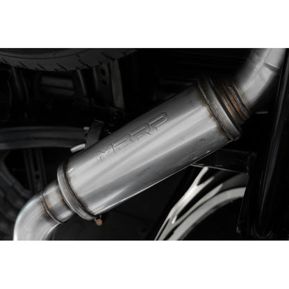 2022-Up Toyota Tundra 3.4L T304 Stainless Steel 2.5 Inch Dual Cat-Back Single Side Exit MBRP-3