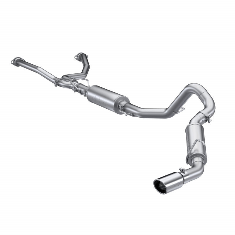 2022-Up Toyota Tundra 3.4L Aluminized Steel 2.5 Inch Dual Cat-Back Single Side Exit MBRP