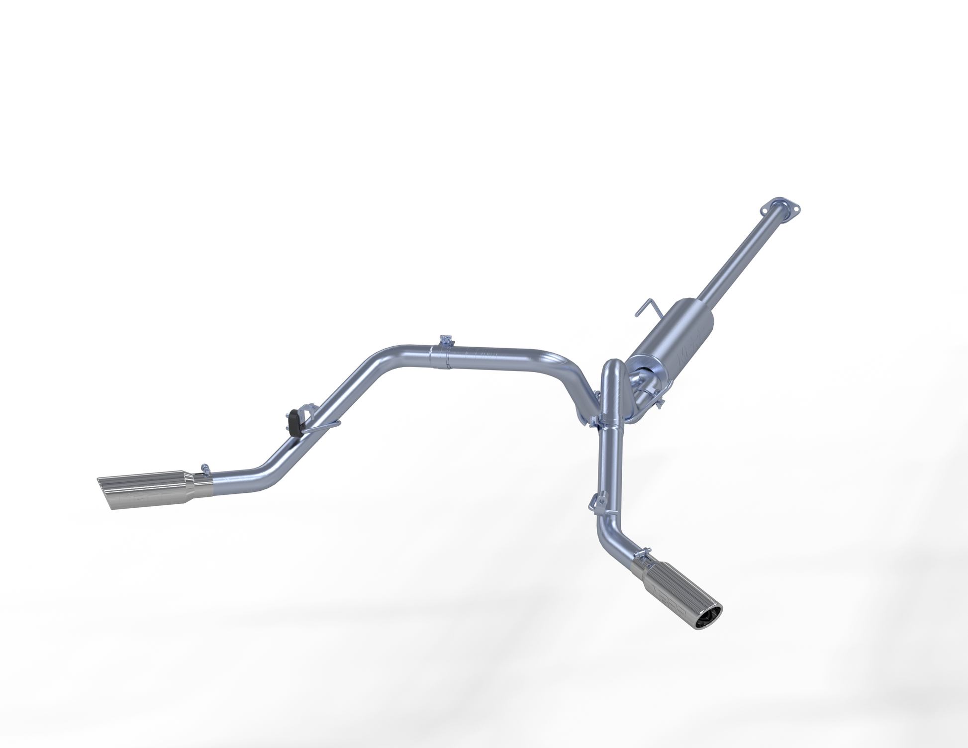 Cat Back Exhaust System Dual Split Side Aluminized Steel For 05-15 Toyota Tacoma MBRP