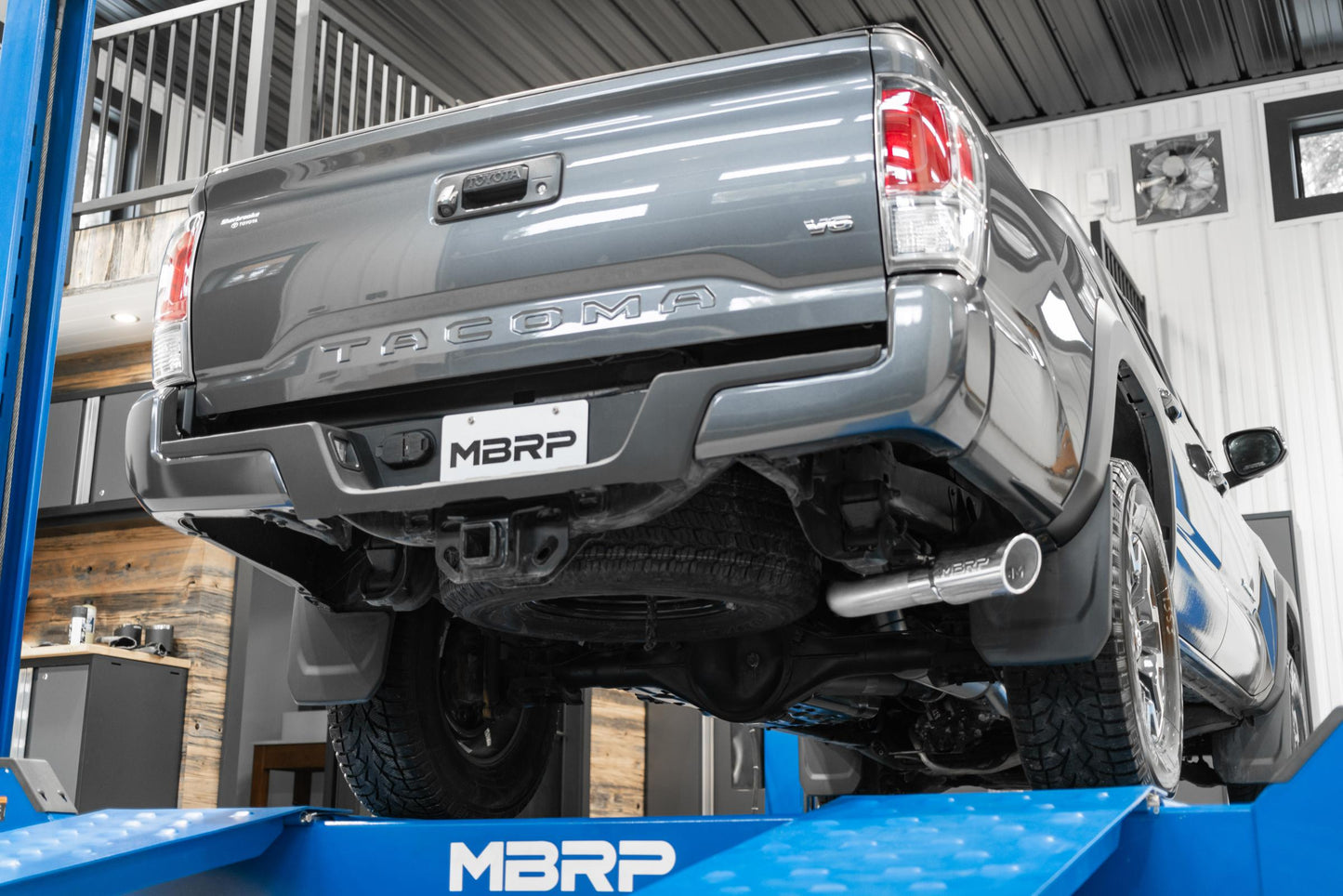 Toyota 3 Inch Cat Back Exhaust System For 16-20 Toyota Tacoma 3.5L Single Side Exit MBRP-21
