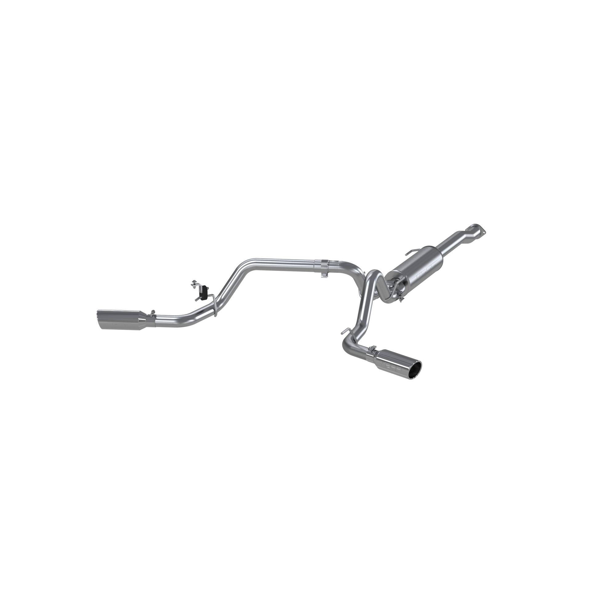 Toyota 3 Inch Cat Back Exhaust System For 16-20 Toyota Tacoma 3.5L Dual Split Side MBRP-2