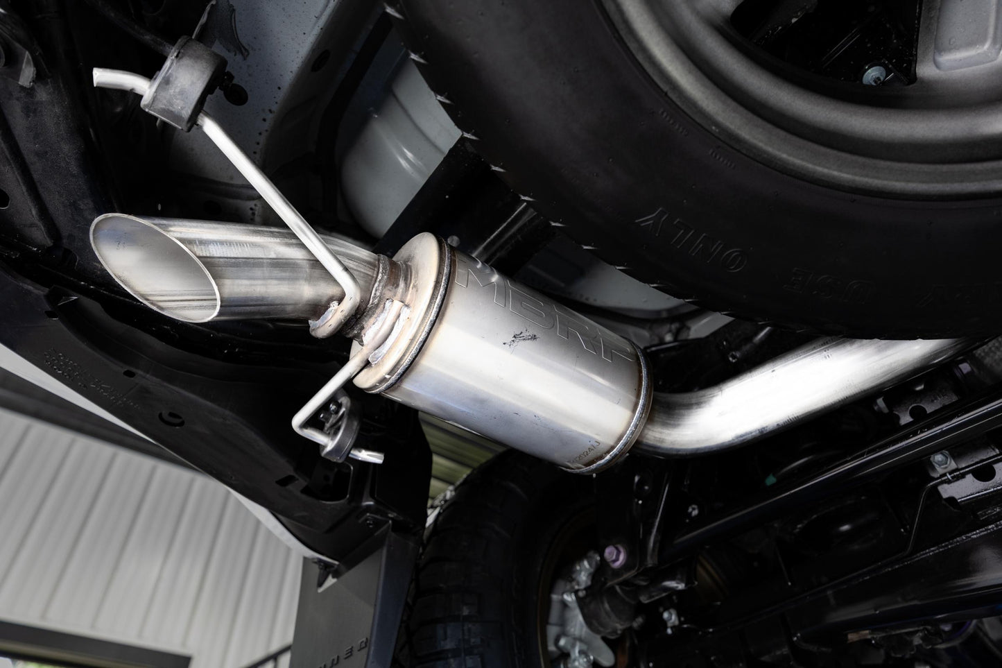 24-Present Toyota 4Runner, Armor Pro, Overland 3-Inch Cat-Back Single Rear, High-Clearance Turndown, MBRP-6