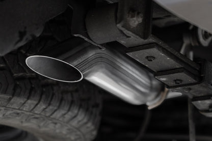 2022-Up Nissan Frontier 3.8L Turn Down Aluminized Steel 2.5 Inch Cat-Back 3 Inch Single High Clearance Rear Exit Armor Lite Series MBRP-6