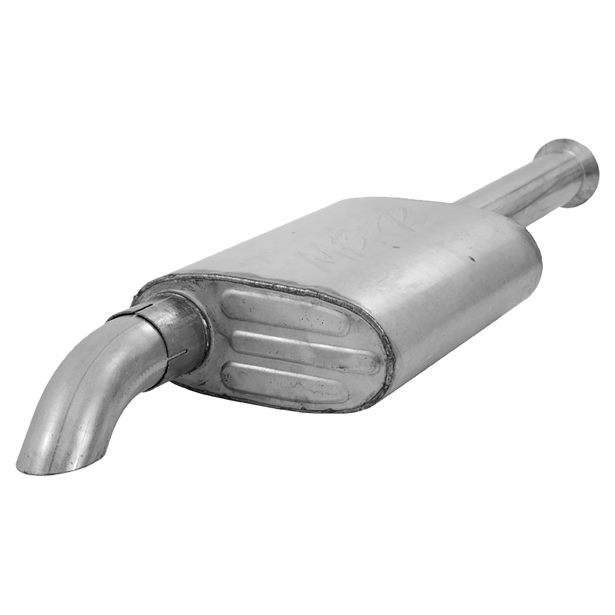 2.5 Inch Cat Back Exhaust System For 00-06 Wrangler TJ Inline 4 2.5L Inline 6 4.0L Unlimited Single Off-Road Turn Down MBRP-1